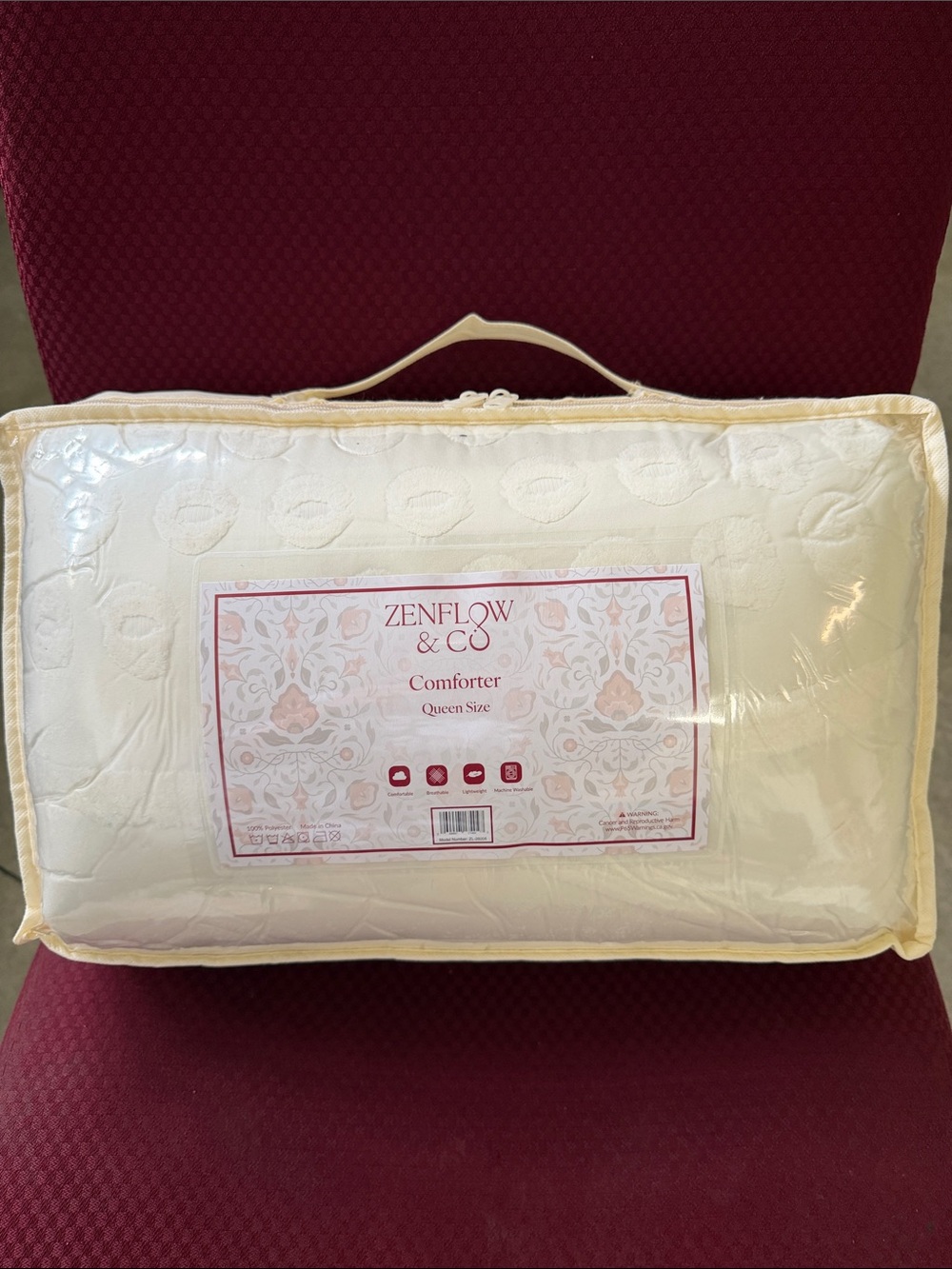 Cream Comforter - Queen Size